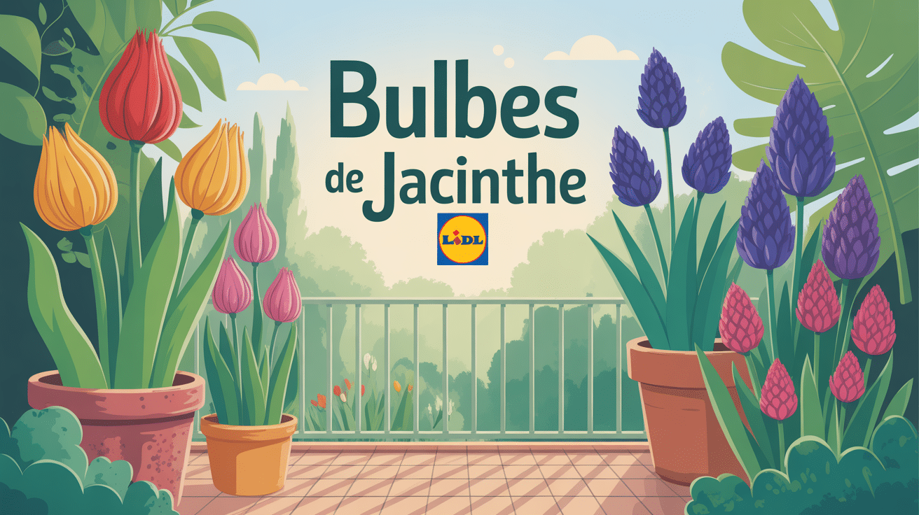 bulbes jacinthe lidl en pleine floraison sur balcon et jardin
