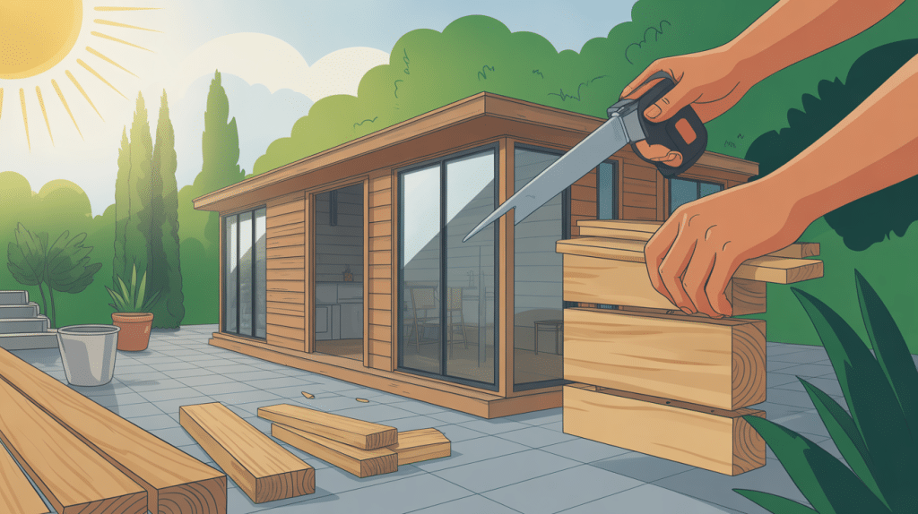 illustration collage colle pour bois exterieur sous pluie et soleil