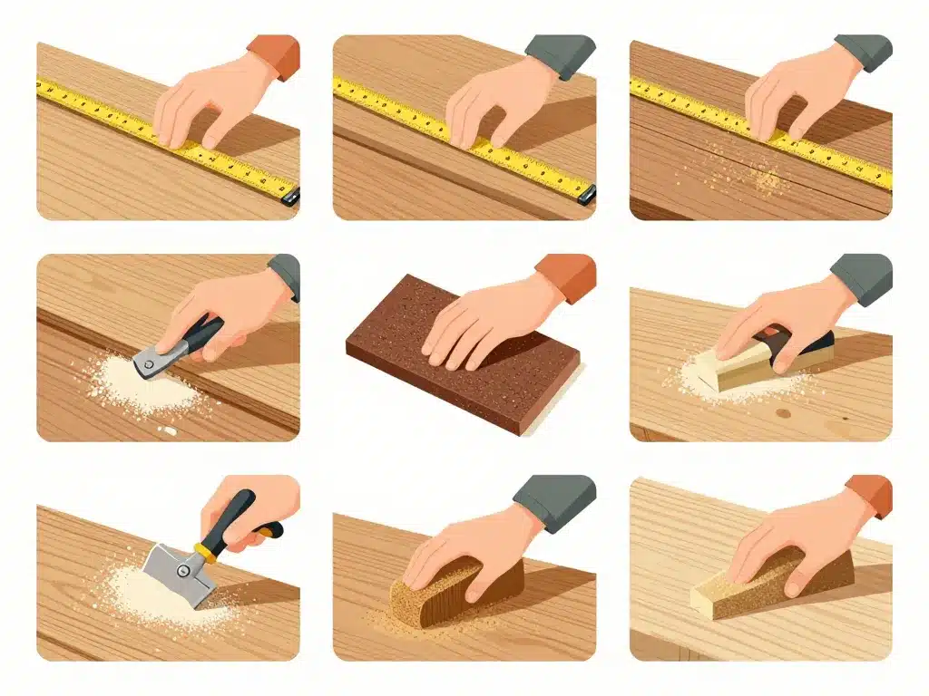 étapes préparation bois avant collage colle pour bois exterieur