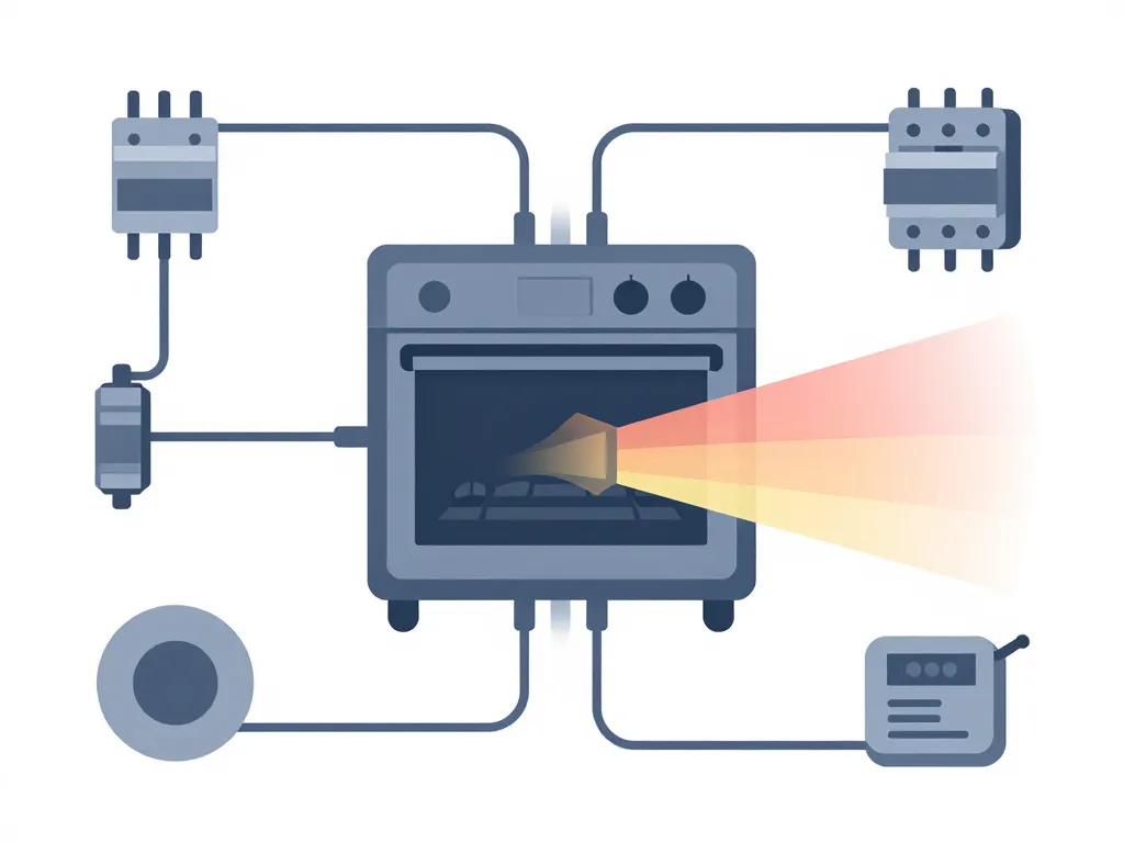 diagramme conceptuel four ne chauffe plus après coupure de courant