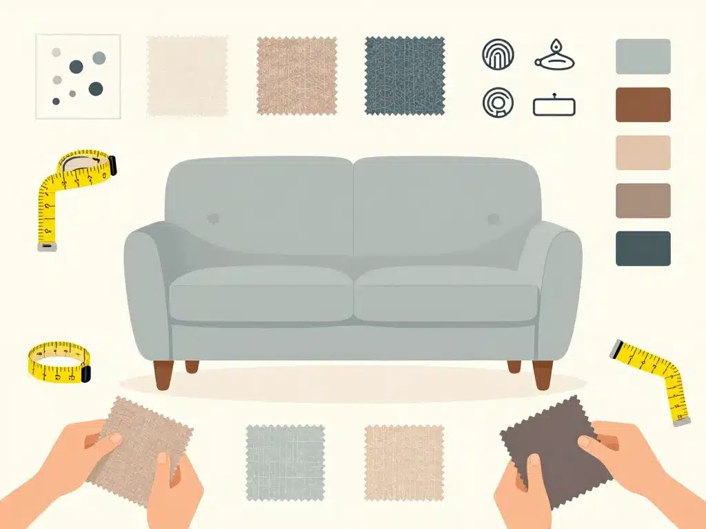 choix housse pour canapé 2 places avec accoudoirs critères visuels