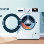 Illustration du tiroir de lave-linge ouvert montrant dans quel compartiment mettre la lessive