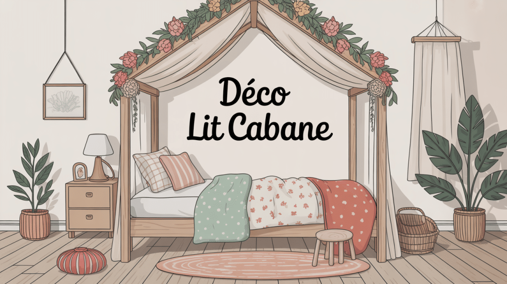 deco lit cabane chambre enfant ambiance cocon