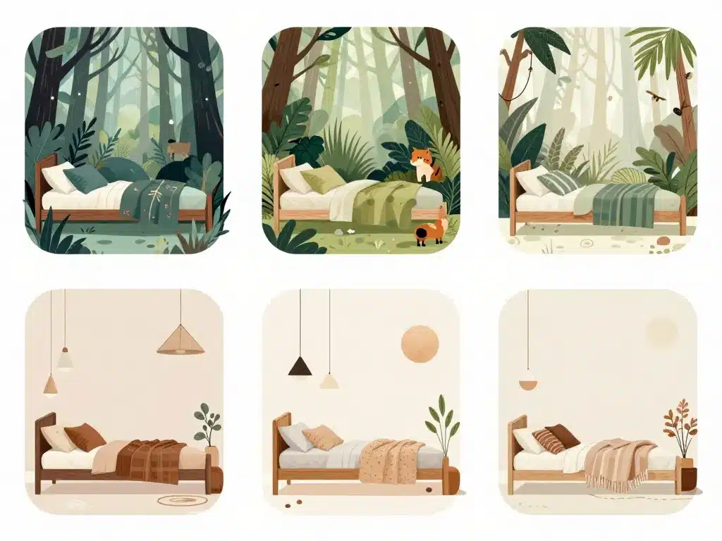 deco lit cabane thèmes déco chambre enfant