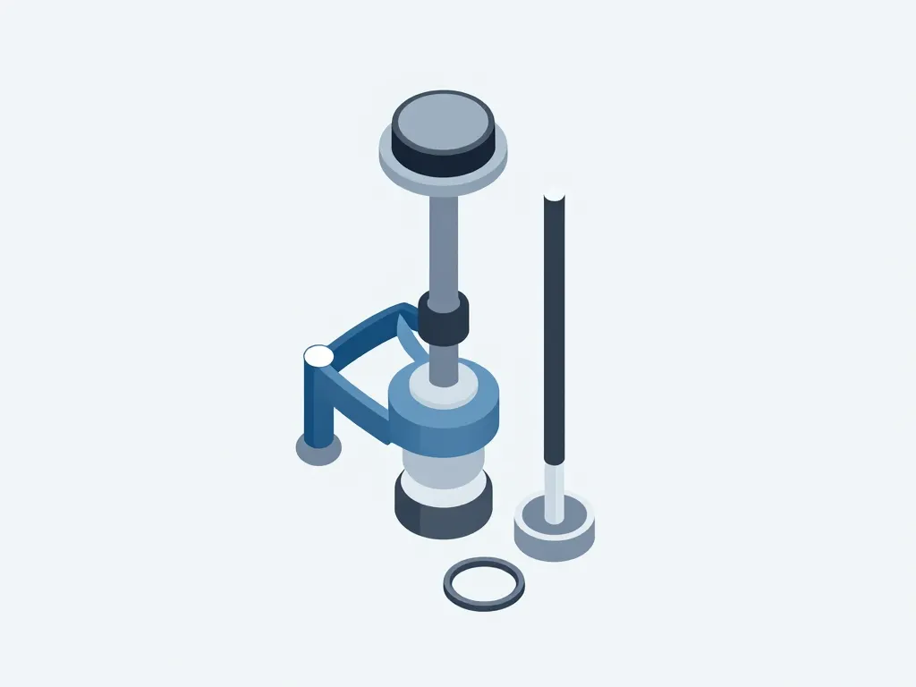 démonter chasse d'eau bouton poussoir schéma mécanisme éléments