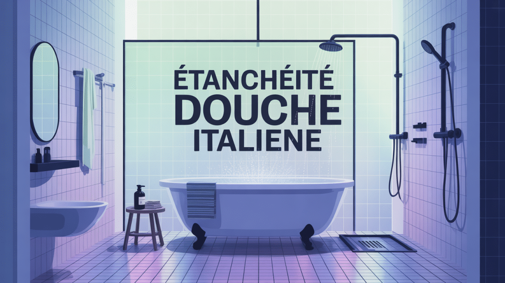 douche italienne étanchéité salle de bain sécurisée