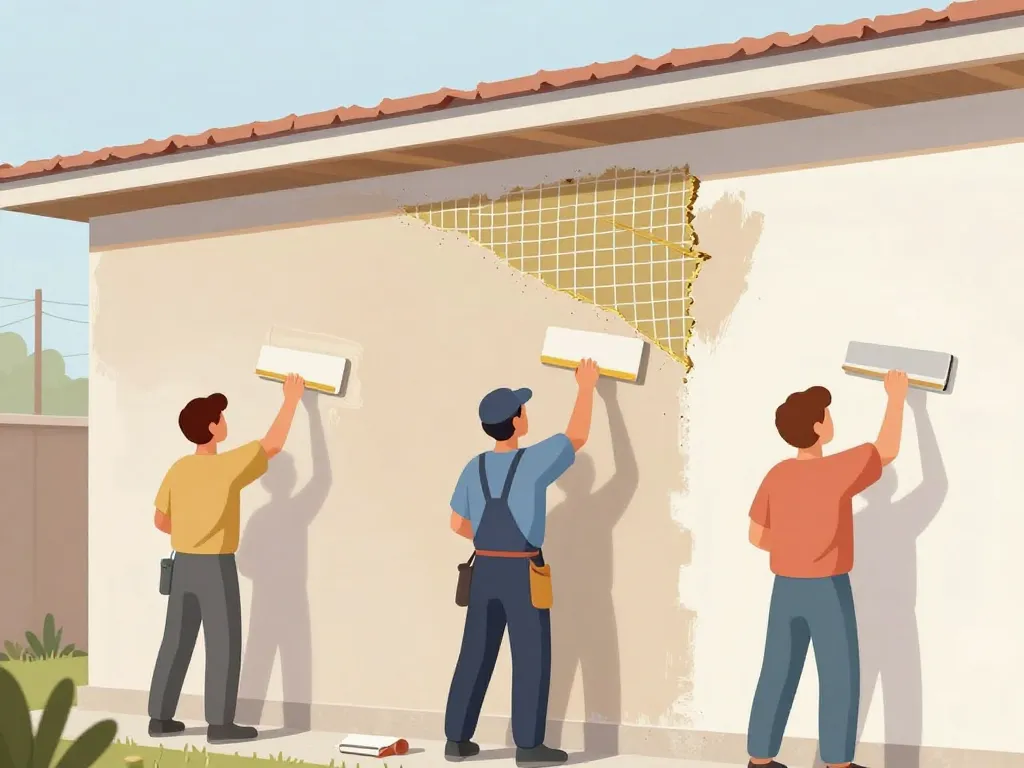 application enduit sur polystyrène extérieur étapes