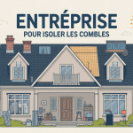 illustration entreprise pour isoler les combles maison isolée professionnelle