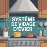 illustration evier vidage cuisine moderne