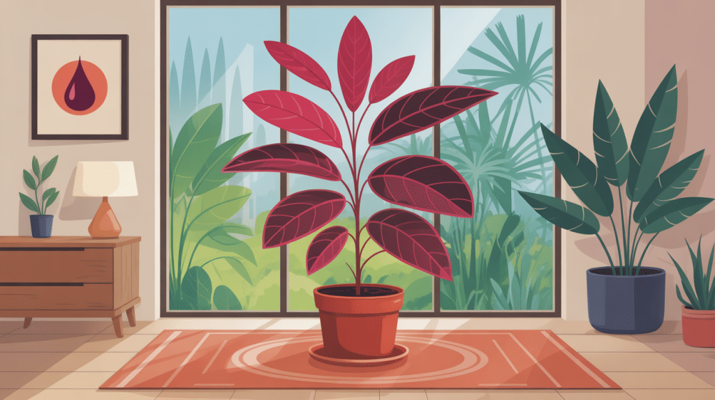 goutte de sang plante en appartement et jardin