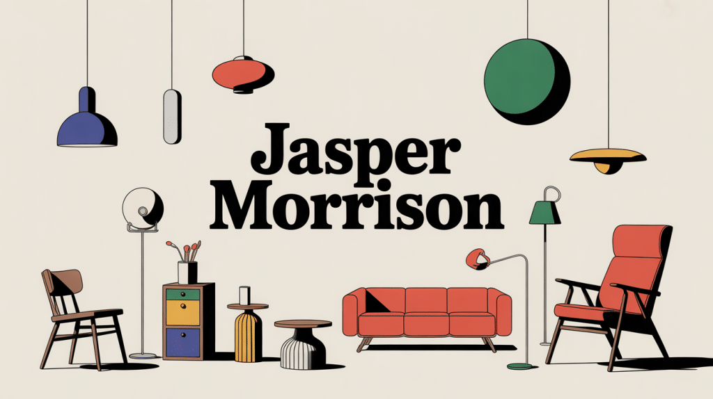 Illustration minimaliste objets Jasper Morrison