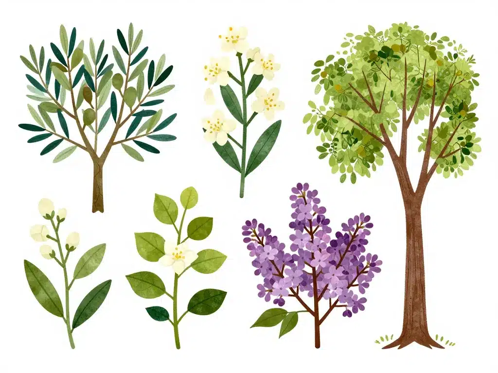 Montage grandes plantes oleaceae family