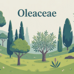Vue d'ensemble oleaceae family arbres arbustes