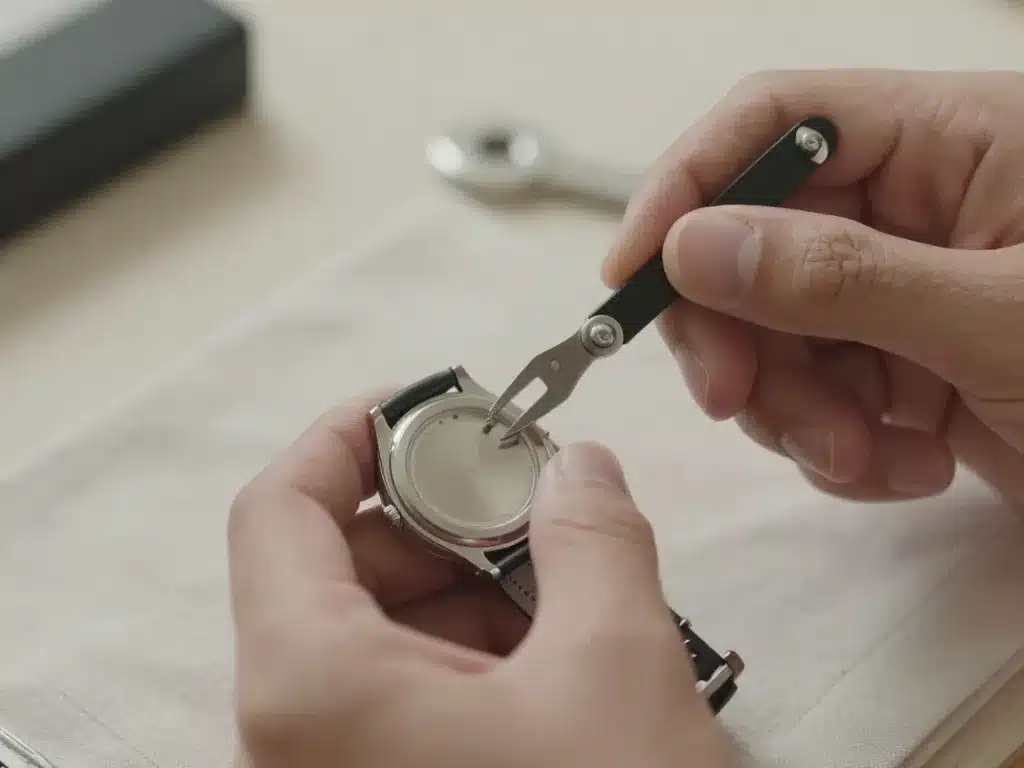 Outil pour ouvrir les montres utilisé pour ouvrir un boîtier en douceur