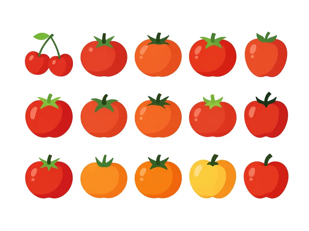 poid tomates concept diagram variétés calibre