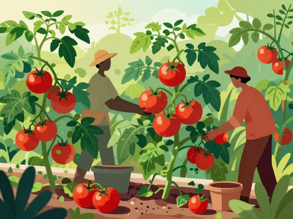 poid tomates rendement récolte potager