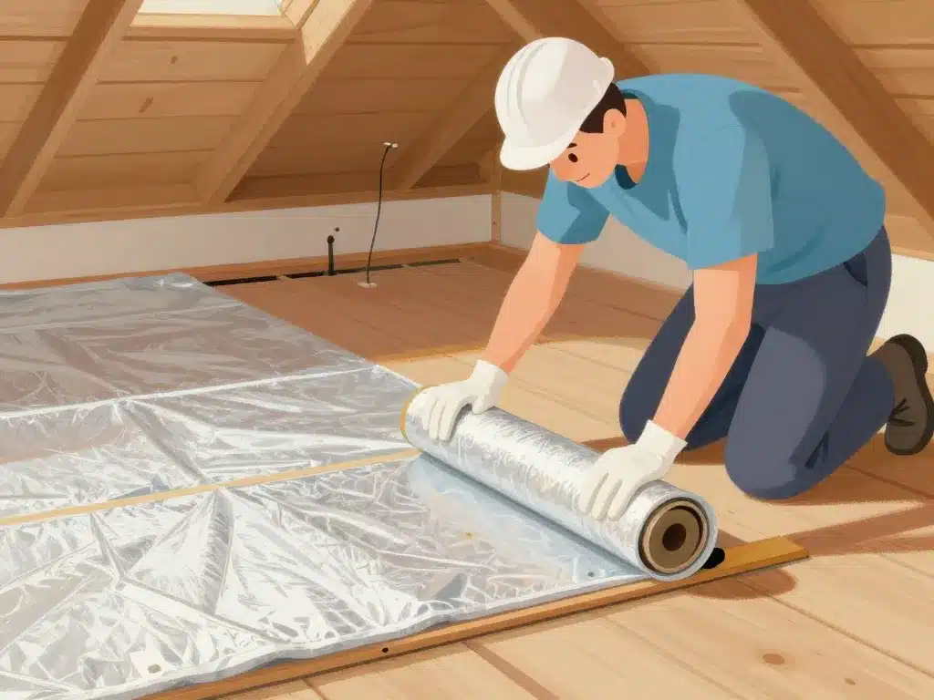 installation rouleau isolant thermique combles