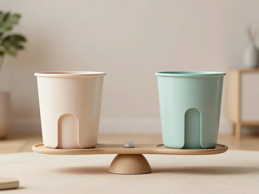 poubelle design équilibre esthétique pratique