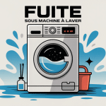 illustration fuite sous machine à laver vue principale