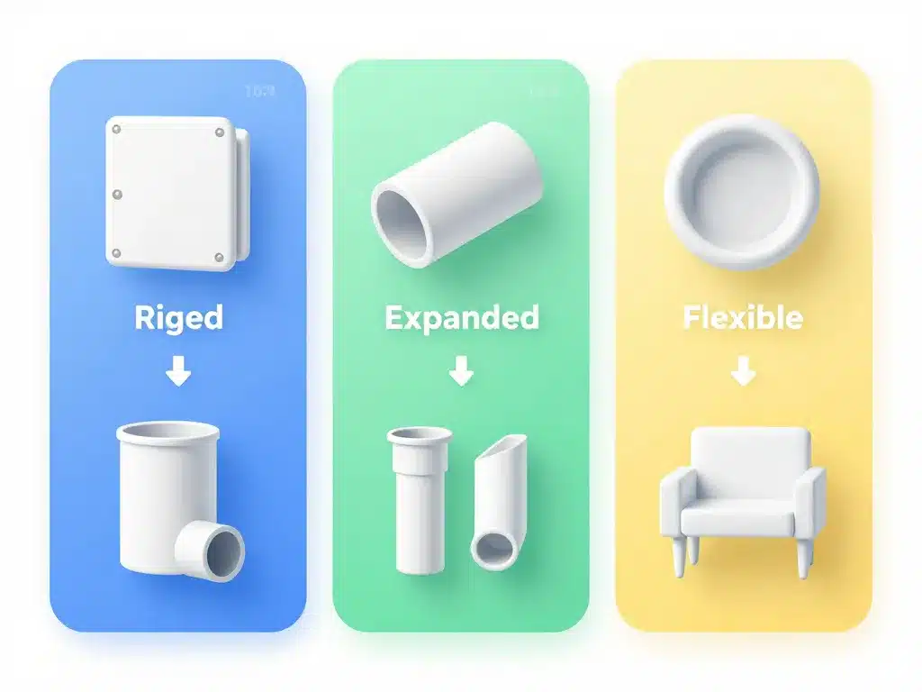 réparer du pvc blanc rigide expansé souple illustration