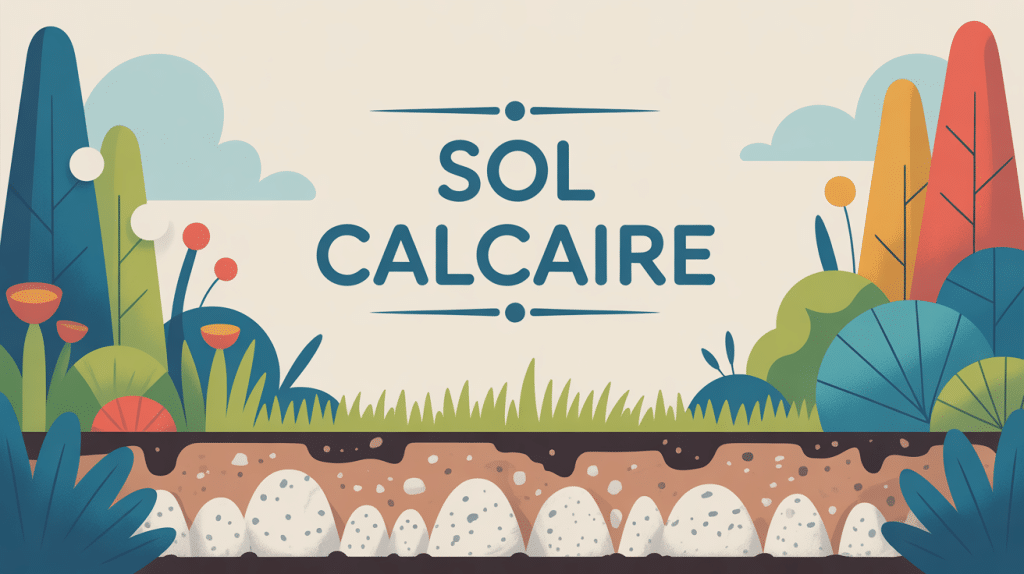 sol calcaire illustration jardin reconnaissance