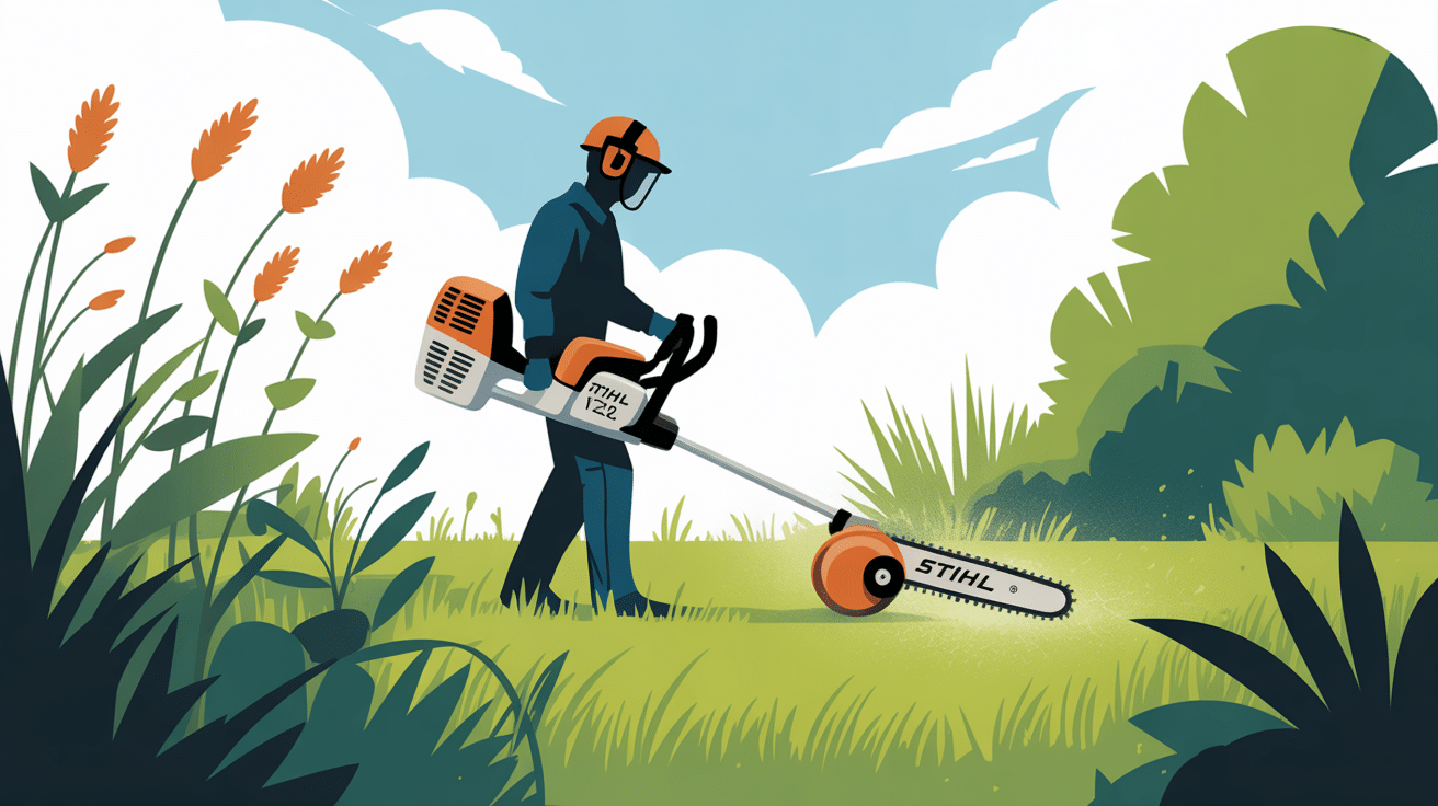 stihl fs 120 débroussailleuse utilisable grand terrain