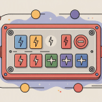 symbole disjoncteur différentiel illustration tableau électrique