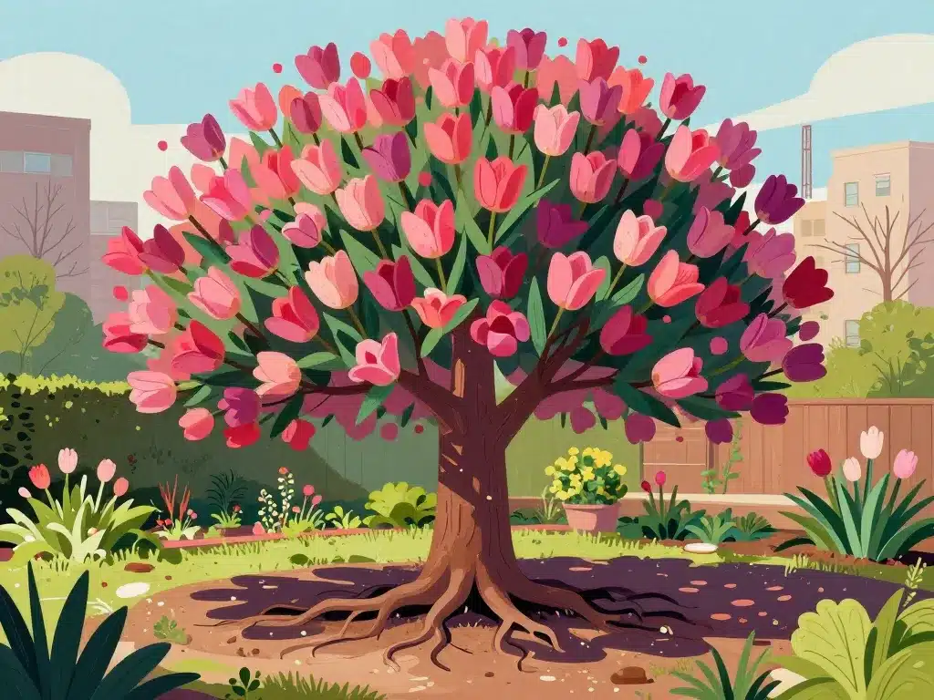 tulipier de virginie inconvénients illustration jardin privé