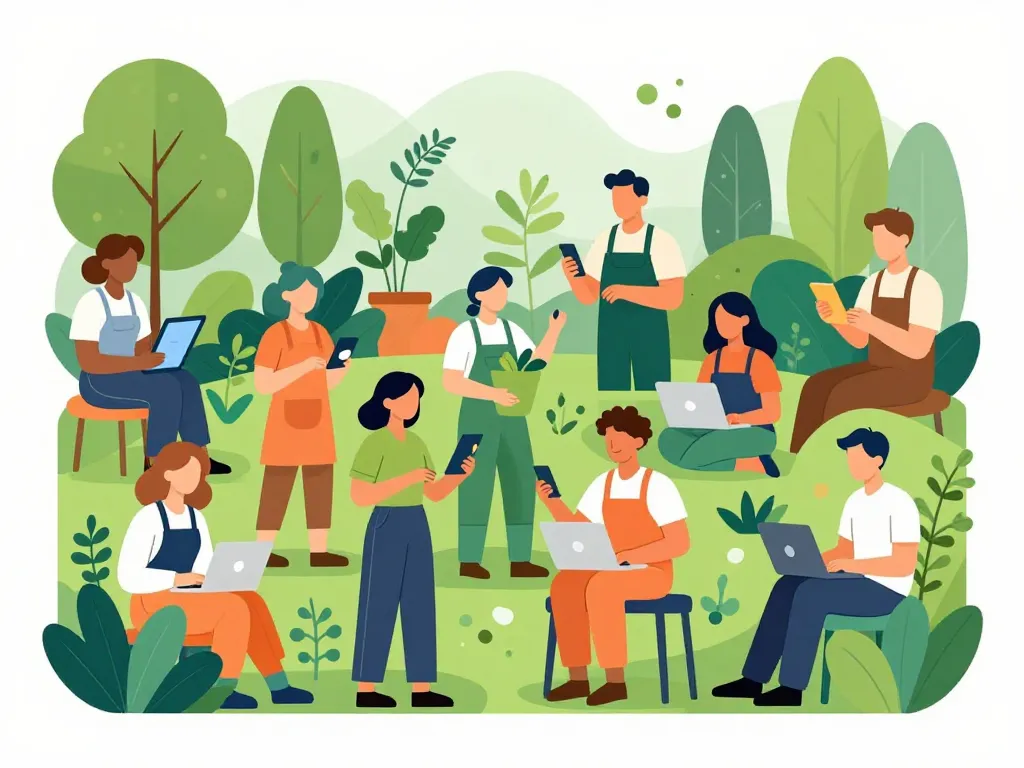 Scène numérique les jardinautes communauté virtuelle