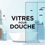 vitres pour douche transparentes modernes salle de bains design