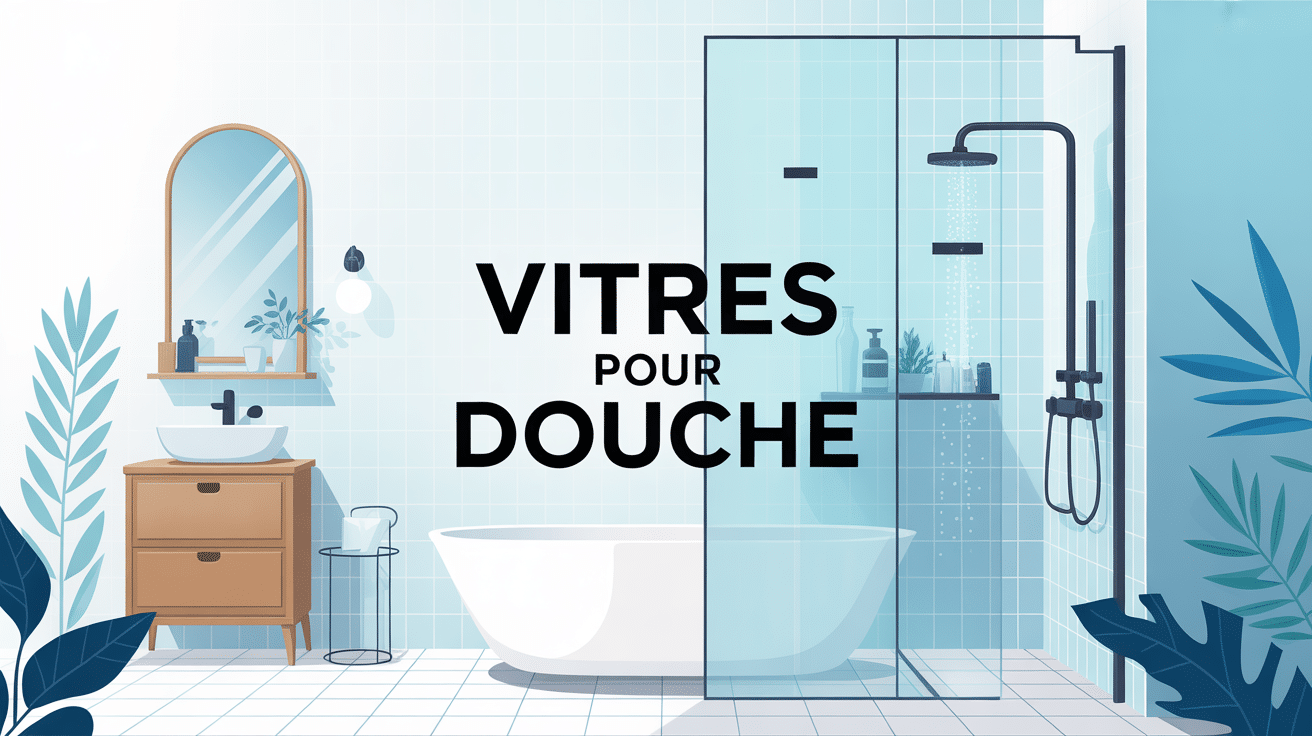 vitres pour douche transparentes modernes salle de bains design