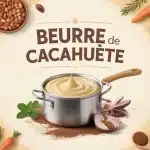 Pot de beurre de cacahuète avec ingrédients sucrés et salés