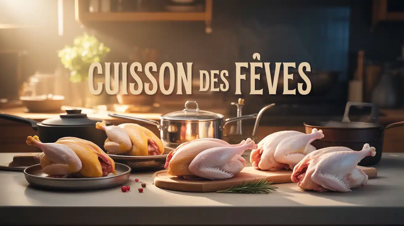 Illustration cuisson des fèves fraîches sèches surgelées