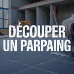 Découpe nette d un parpaing avec marteau et disqueuse