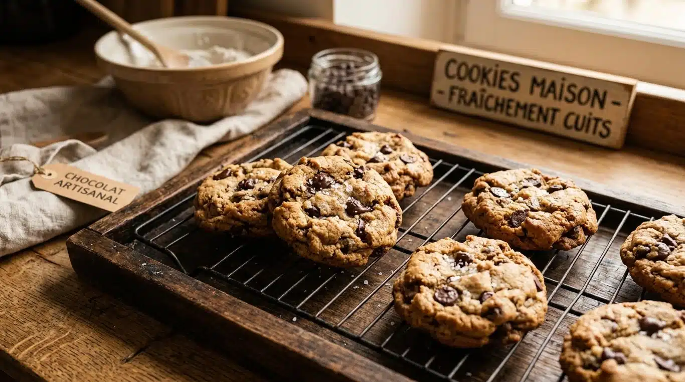 Cookies IG bas aux pépites de chocolat noir et noisettes
