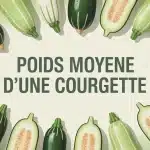 illustration vectorielle de courgettes avec poids moyen