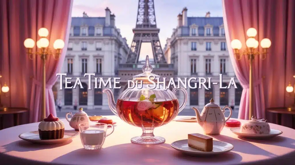 Tea time du Shangri-La sous coupole en verre à Paris