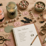 activité halloween table déco DIY salon