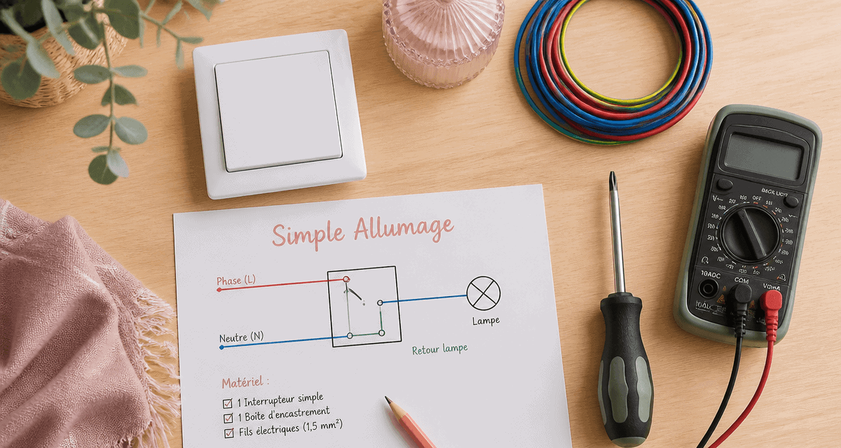 cablage simple allumage outils et schéma