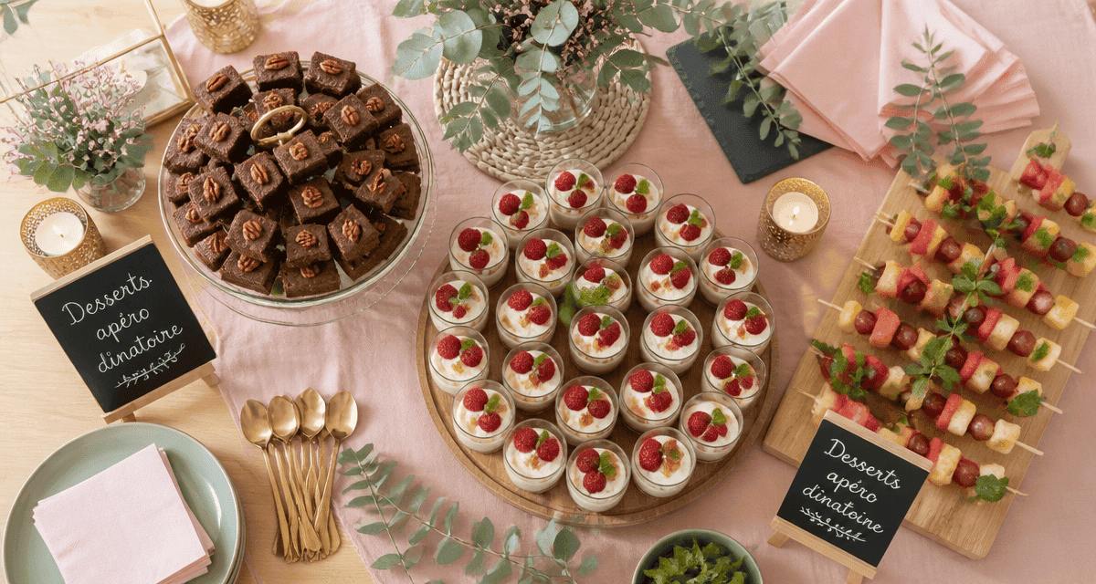 dessert apéro dinatoire buffet sucré individuel