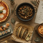 Les 5 grandes cuisines du monde sur une table