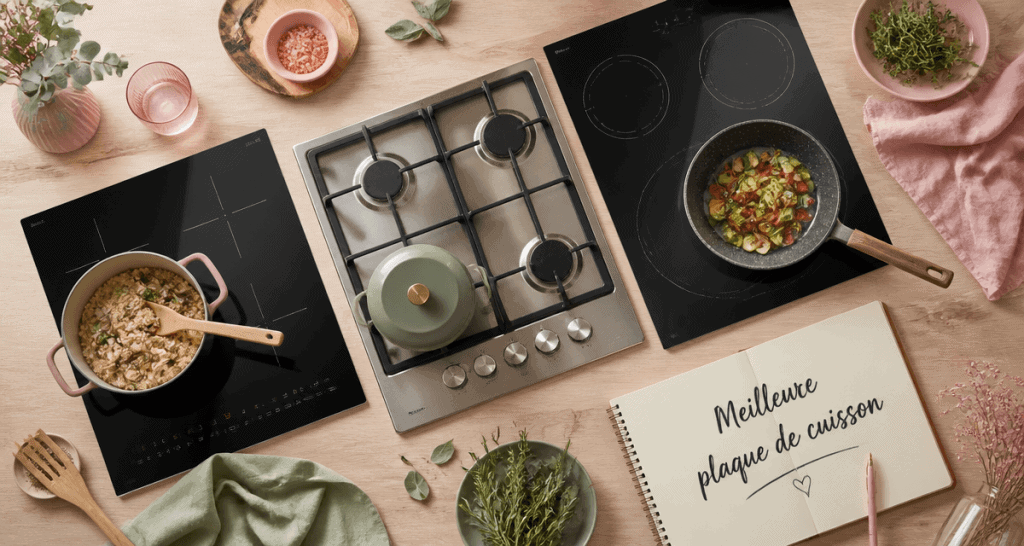 meilleur plaque de cuisson induction gaz vitrocéramique alignées cuisine