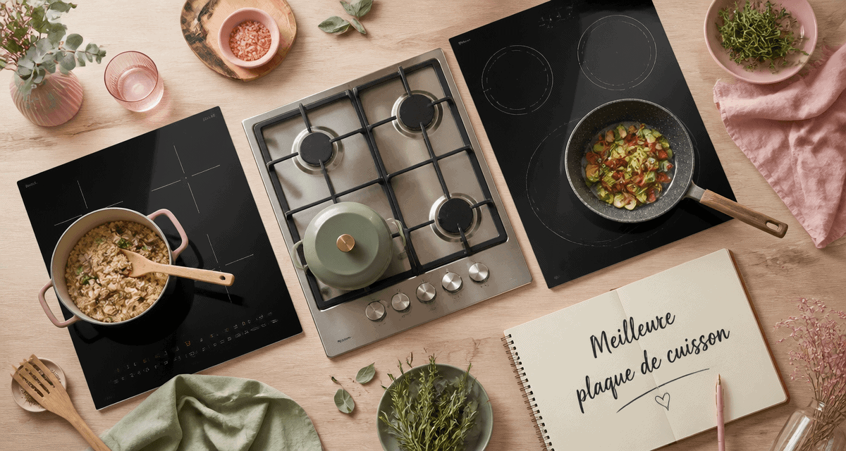 meilleur plaque de cuisson induction gaz vitrocéramique alignées cuisine