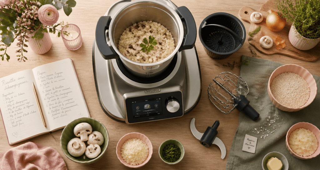 meilleur robot cuisine risotto champignons