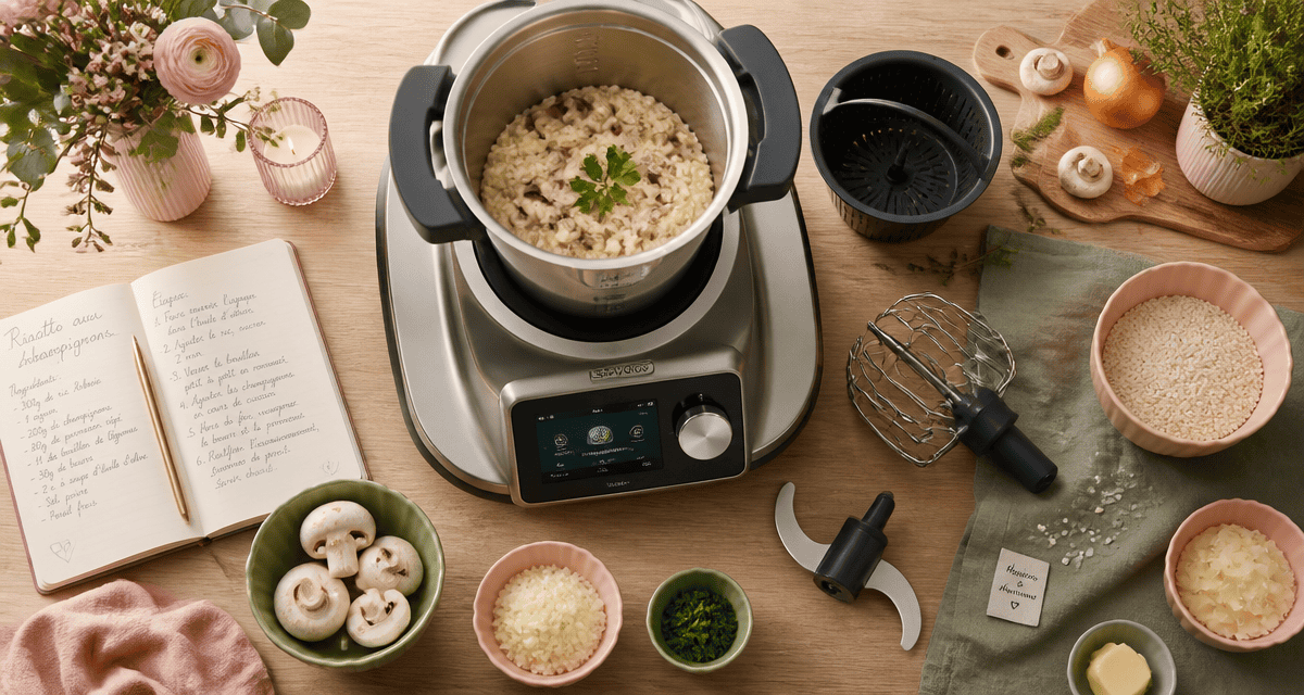meilleur robot cuisine risotto champignons