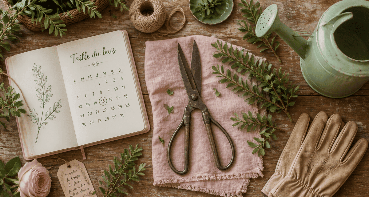 quand tailler les buis outils et calendrier