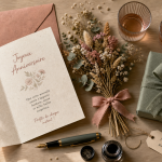 Anniversaire homme : message sincère et idée cadeau sur table