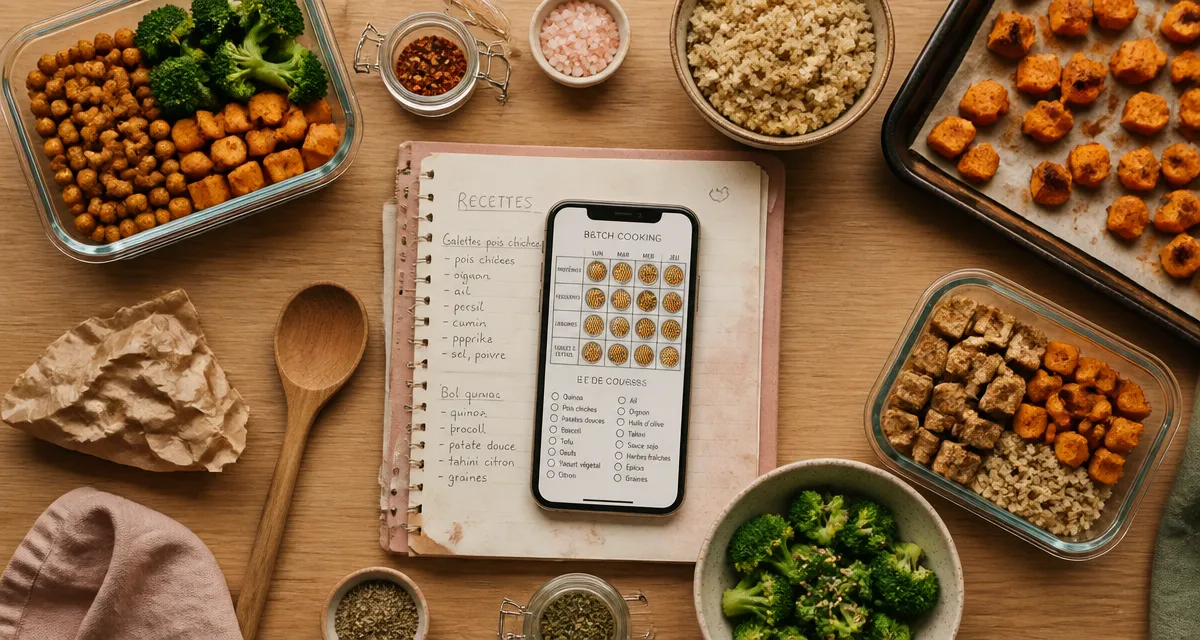 Batch cooking application gratuite : préparer et planifier au smartphone
