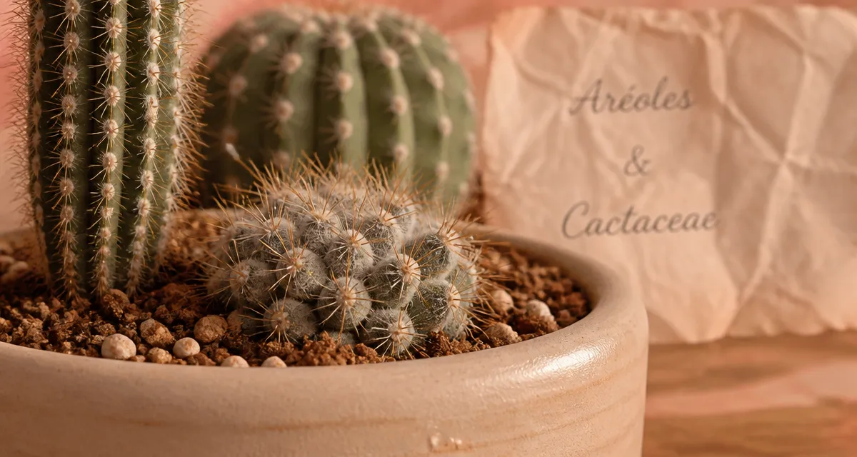 Cactaceae : aréole et épines pour distinguer cactus et succulentes