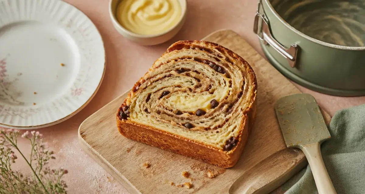 chinois gateau feuilleté aux spirales, crème pâtissière et chocolat